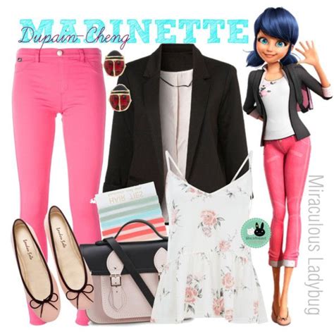 Marinette Dupain Cheng From Miraculous Ladybug Casual Fashion In