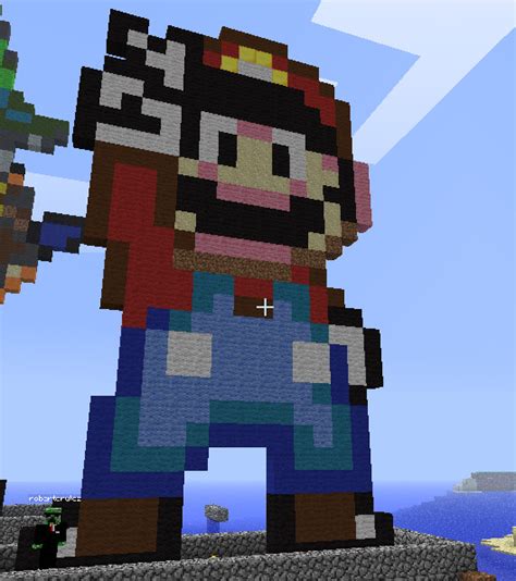 Minecraft Mario Statue By Myvideogameworld On Deviantart
