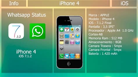 Información Iphone 4 Actualización Whatsapp Status Sin Soporte