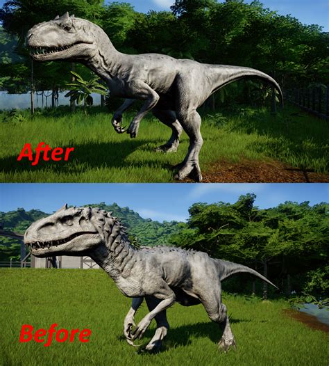 Rex, it probably wouldn't be for example, the indominus rex camouflage with leaves in jurassic world(2012), but in the second movie, we never saw that the indoraptor could blend itself. Indominus Rex Remodel at Jurassic World Evolution Nexus ...