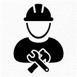 Engineer Worker Construction Icons Workman Craftsmen Engineering