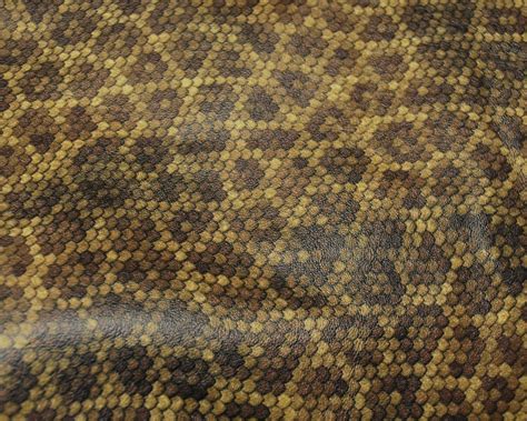 Snake Skin Allover Printed Real Leather