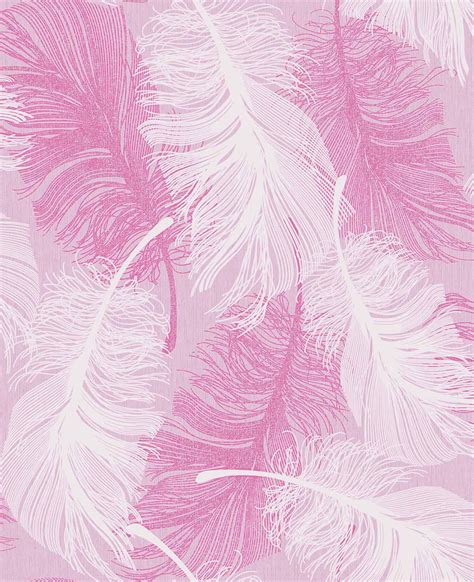 Feather Powder Pink Wallpaper By Coloroll Pink Glitter Wallpaper Phone