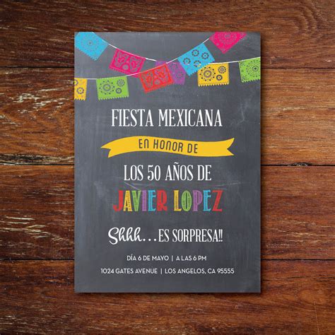 Total 83 Images Invitaciones De Cumpleaños Mexicanas Viaterramx
