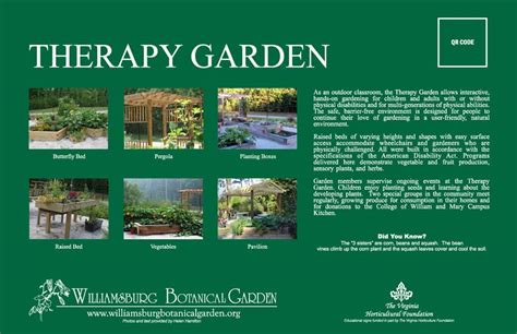 Therapy Garden Williamsburg Botanical Garden
