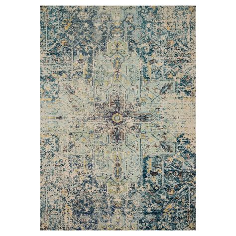 Loloi Ii Nadia Abstract Aqua Navy Area Rug