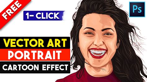 1 Click Magic Vector Art Cartoon Effect Free Photoshop Actions By