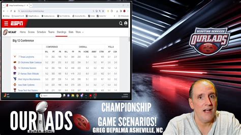 College Football Conference Championship Game Scenarios Youtube