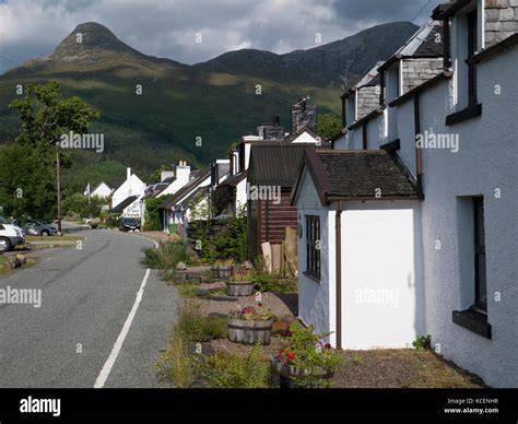 Glencoe Village Highland Scotland Stock Photo Alamy
