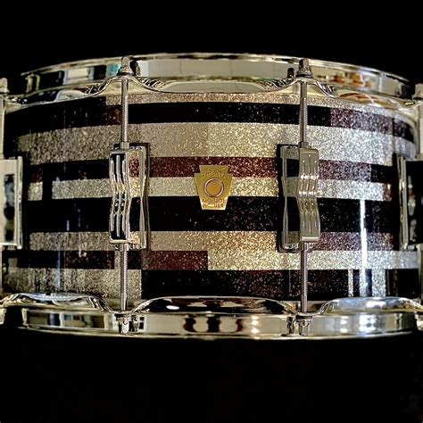 Ludwig 65x14 Classic Maple Snare Drum In Digital Black Oyster Sparkle