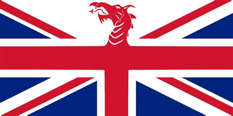 Sign up for free today! British Union Flag with Welsh Dragon Incorporated [X-post ...