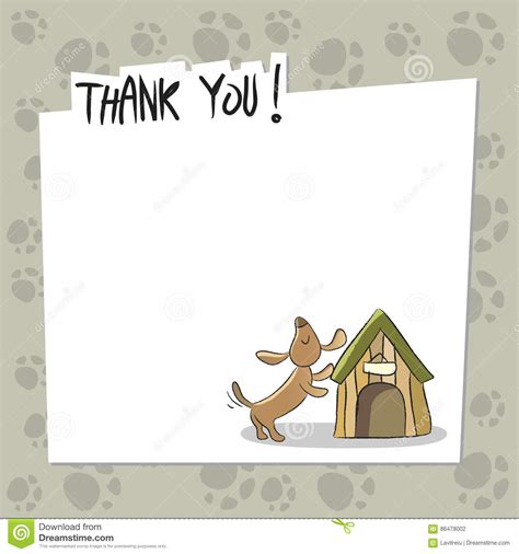 They're pretty much the center of our universe and these dog greeting cards are giving us all the feels. Dog thank you card stock vector. Illustration of appreciation - 86478002