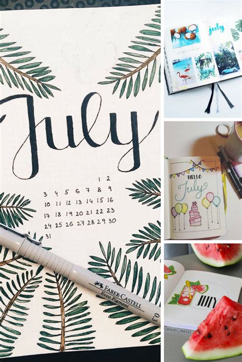 20 July Bullet Journal Ideas Youll Be Excited To Try Out Bullet