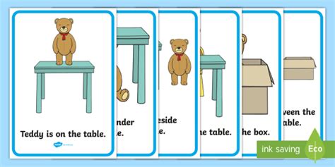 Prepositions Display Posters English Learning Resources