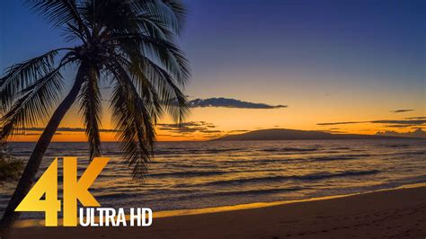 Tropical Beaches Of Maui Island 4k Relaxation Video With Waves Sounds