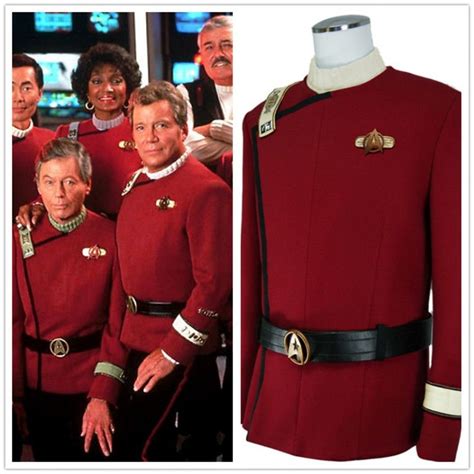 Star Trek Wrath Of Khan Cosplay Starfleet Uniform Costumes Star Trek