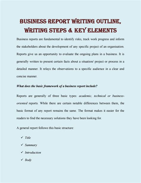 Maybe you would like to learn more about one of these? Business Report Writing For An Organization by darcyzara00 - Issuu