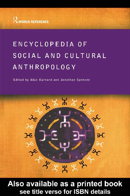 Pdf Encyclopedia Of Social And Cultural Anthropology Ethno Graphy