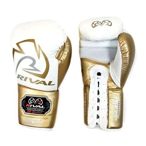 Rival Rs100 Professional Lace Up Sparring Glove Blackgold Sugar Rays