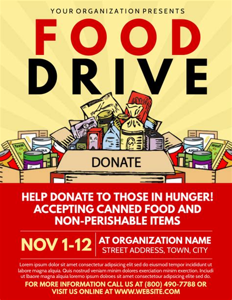 Food Drive Template Postermywall