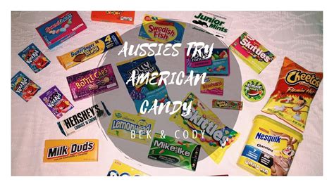 Aussies Try American Candy While In America Bek And Cody Youtube