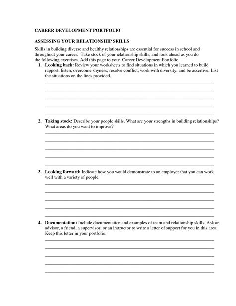 Printable Relationship Worksheets Worksheeto Com