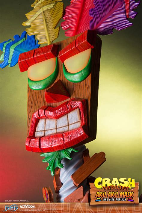 Crash Bandicoot Life Size Aku Aku Mask 65cm Figuren First4figures Crash
