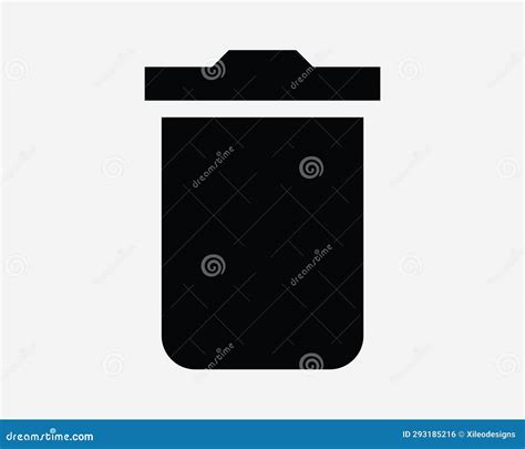 Trashcan Icon Dustbin Dust Bin Trash Can Delete Remove Eliminate