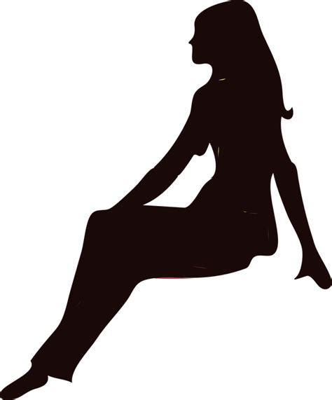 Sitting Silhouette Png