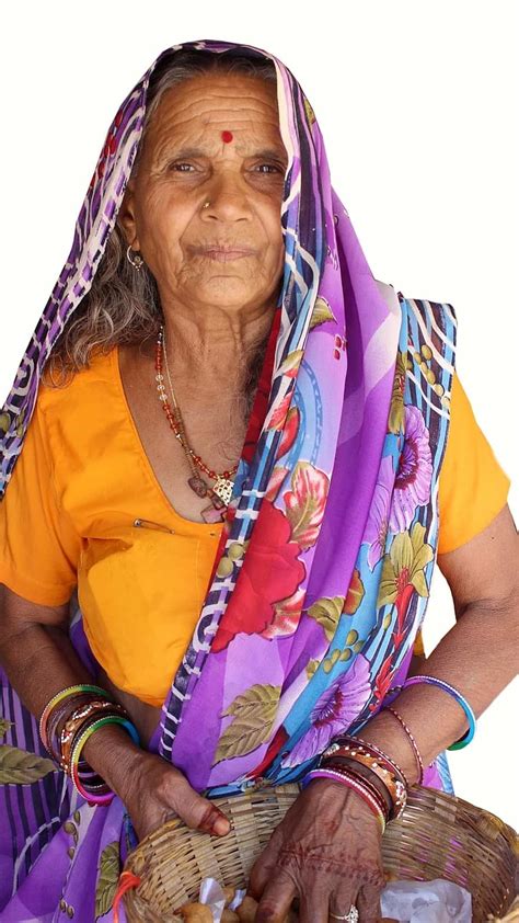 Traditional Woman People Culture Old Women Grandmother Smiling Thailand Indian Granny