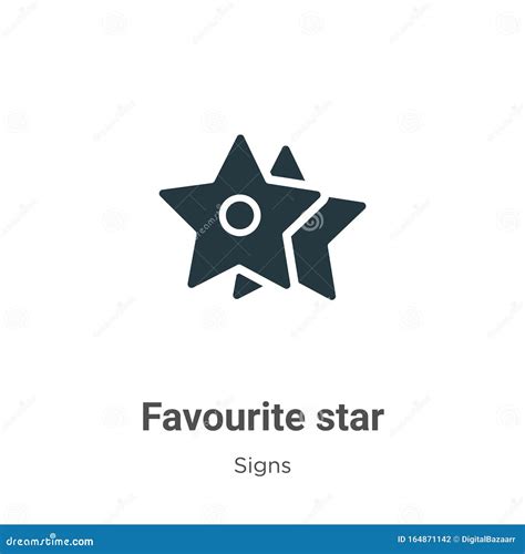 Favourite Star Vector Icon On White Background Flat Vector Favourite