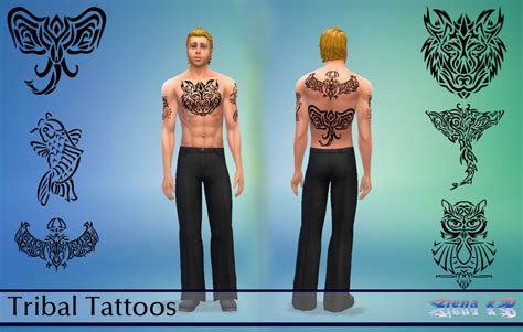 Tribal Tattoos Sims 4 Mod By Zienaxd On Deviantart