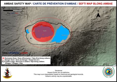 One person in hospital, one active cases outside hospital. Geohazards - Ambae Volcanic Eruptive Phase (Alert Level 4 ...
