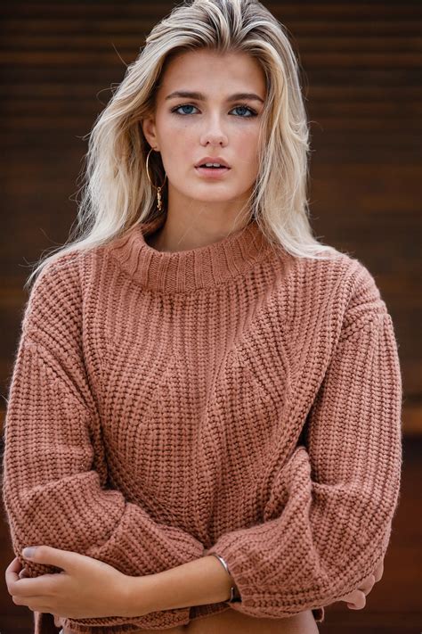 Wallpaper Model Blonde Long Hair Women Outdoors Sweater Hoop