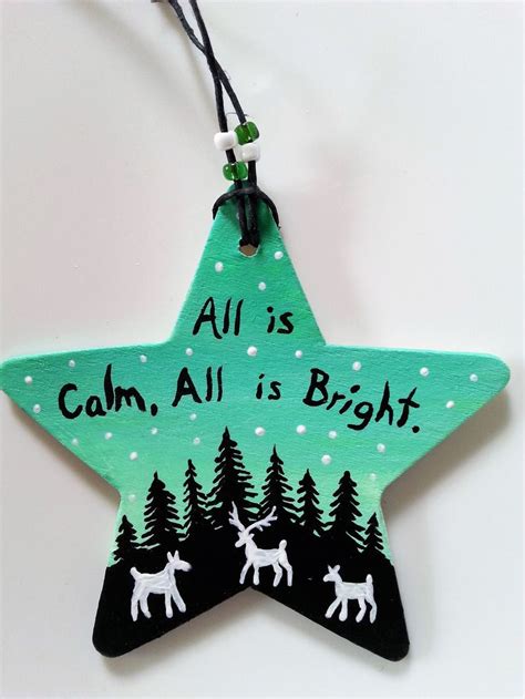 Hand Painted Star Ornament Etsy In 2021 Painted Star Christmas