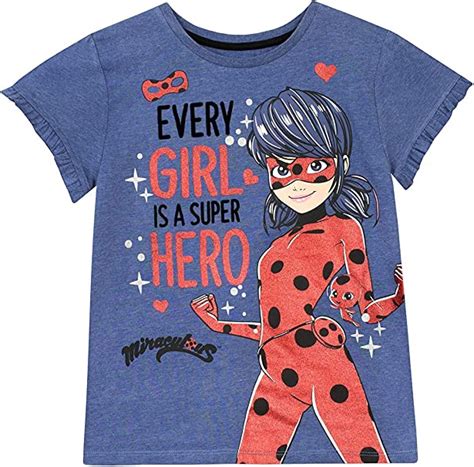 Miraculous Girls Ladybug T Shirt Uk Clothing