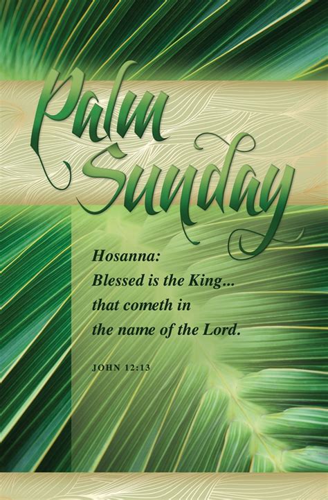 John 1213 Palm Sunday Letter Size Bulletin Church Partner