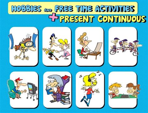 Funtastic English Hobbiesfree Time Activities And Present Continuous
