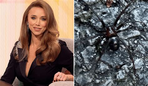 Una Healy Terrified After Finding False Widow Spider Crawling On Her