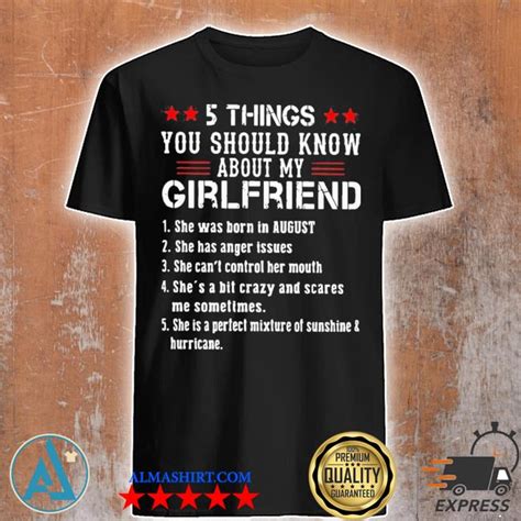 5 Things You Should Know About My Girlfriend Shirttank Top V Neck For