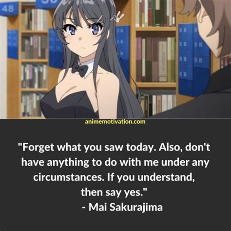 12 Of The Greatest Bunny Girl Senpai Quotes