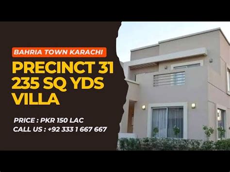 Bahria Town Karachi Precinct Villa Sq Yards Bed Baths