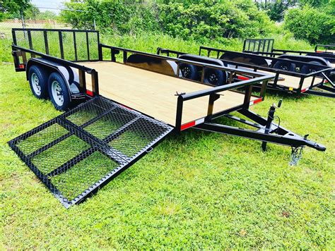 2022 16ft X 83” Utility Trailer With Dovetail And Bifold Side Gate