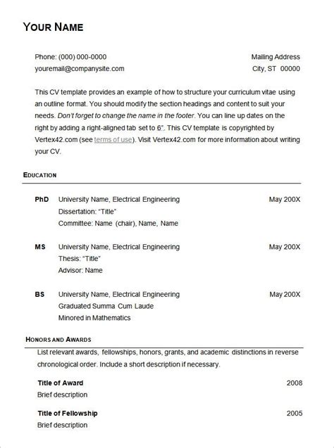 Basic Resume Template Free Samples Examples Format Download Job Example