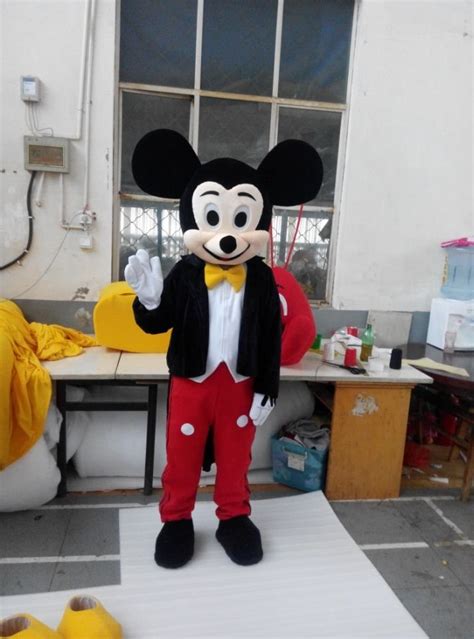 Cosplaydiy Unisex Mascot Costume Mickey Mouse Cartoon Character Cosplay For Christmas Party