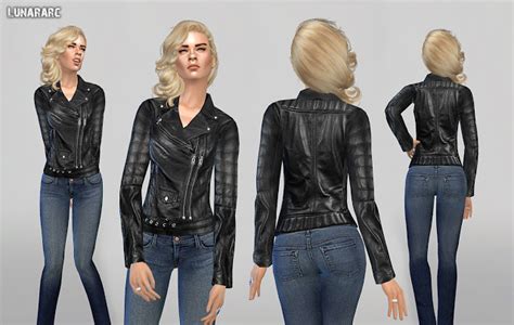 Leather Jacket By Lunararc Sims 4 Nexus