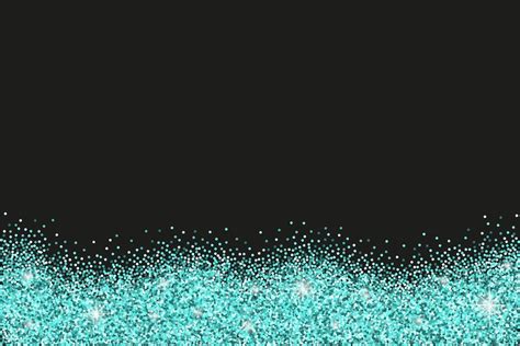 Premium Vector Black Background With Azure Glitter Sparkles