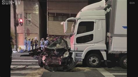 トラックが車列に突っ込み1人死亡5人重軽傷 尼崎の県道交差点 Youtube
