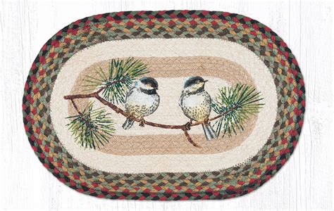 Pm Op 081 Chickadee Placemat 13x19 The Braided Rug Place
