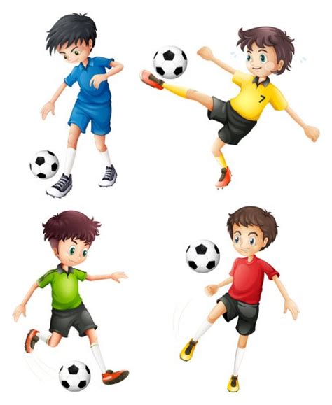 Soccer Players — Stock Vector © Interactimages 42230869